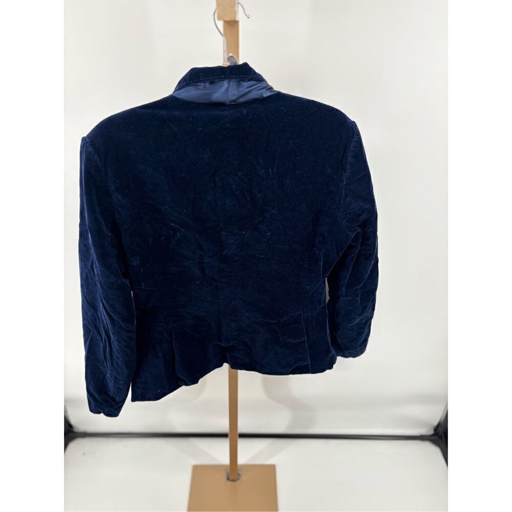 COTE FEMME Velvet Blazer Women’s Size 10 Cotton Velvet Tailored Jacket Lapel - Picture 12 of 12